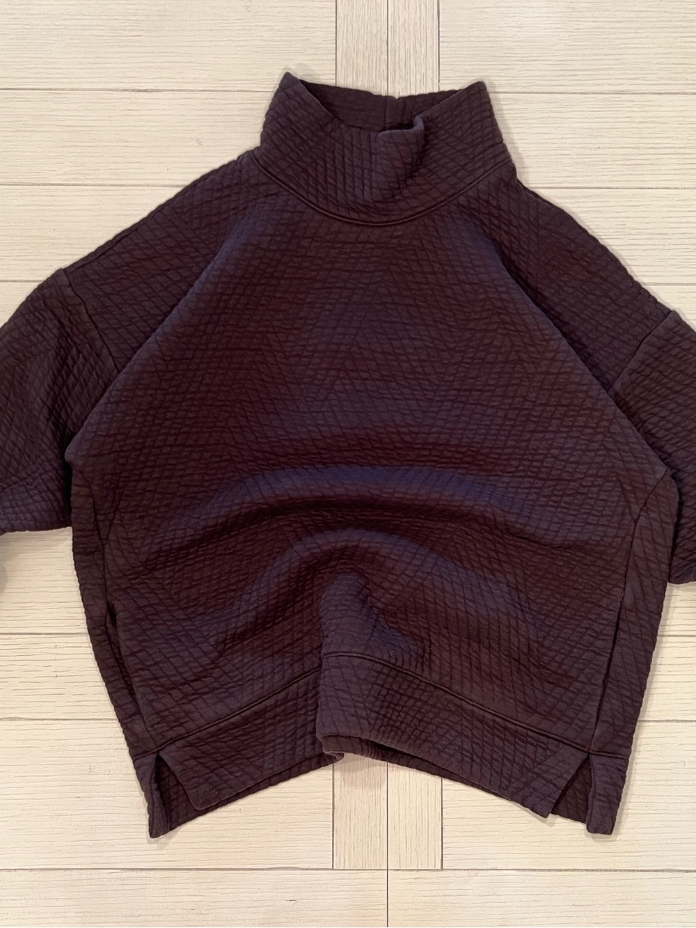 Gap Quilted Turtleneck Pullover - Brown